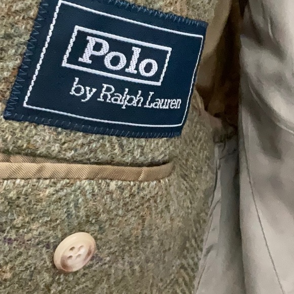 Ralph Lauren Green Tweed Blazer - Picture 3 of 6